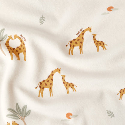 Giraffe Print Clever Zip Sleepsuit