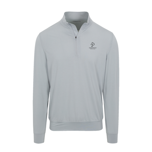 Greenwich Sound Polo Velocity Performance Quarter Zip Light Grey