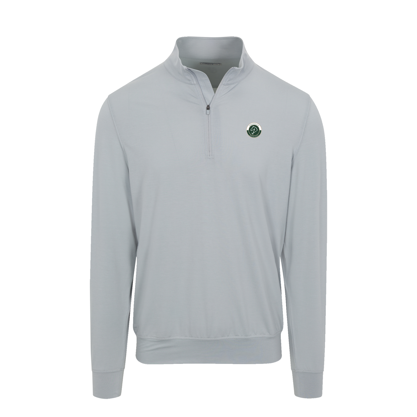 Greenwich Sound Polo Velocity Performance Quarter Zip Light Grey