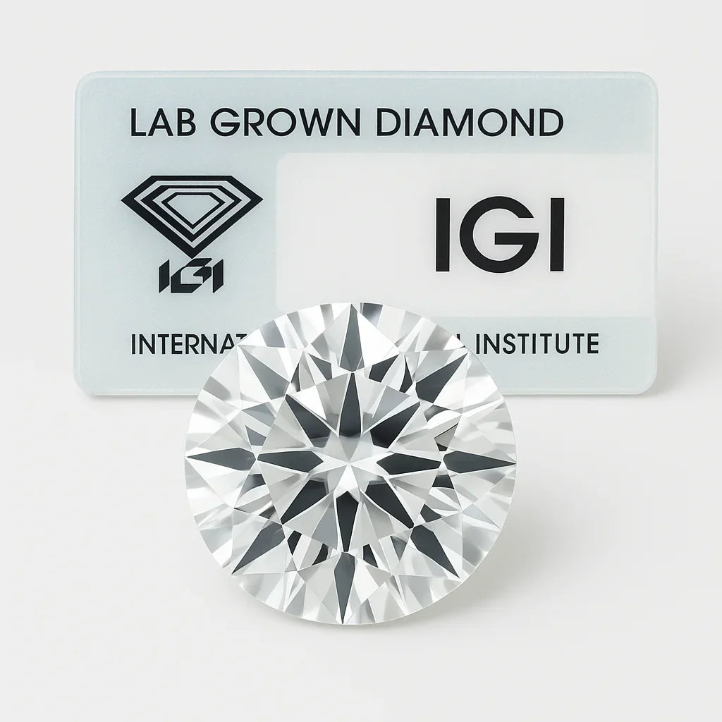 1ct Lab Grown VS2 Brilliant Cut Loose Diamond IGI Certified 6.5mm CVD Color E Laser Drilled Jewelry Wholesaling