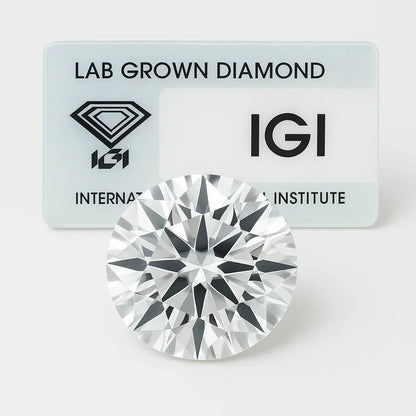1ct Lab Grown VS2 Brilliant Cut Loose Diamond IGI Certified 6.5mm CVD Color E Laser Drilled Jewelry Wholesaling