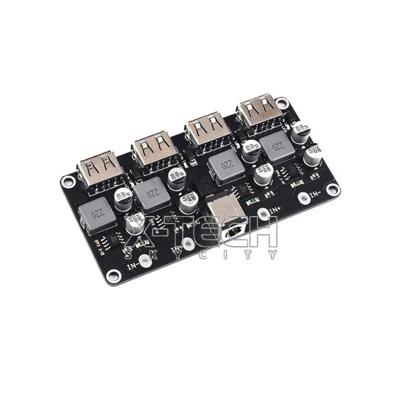 DC-DC Buck Module: 12V/24V to QC3.0 Fast Charge, Single USB Phone Charging Board