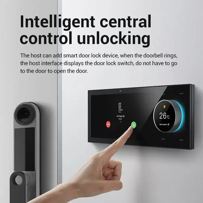 DUOMEI 10-Inch Tuya Smart Home Control System WiFi PC Glass Smart Central Control Screen Smart Switch Background Music Zigbee