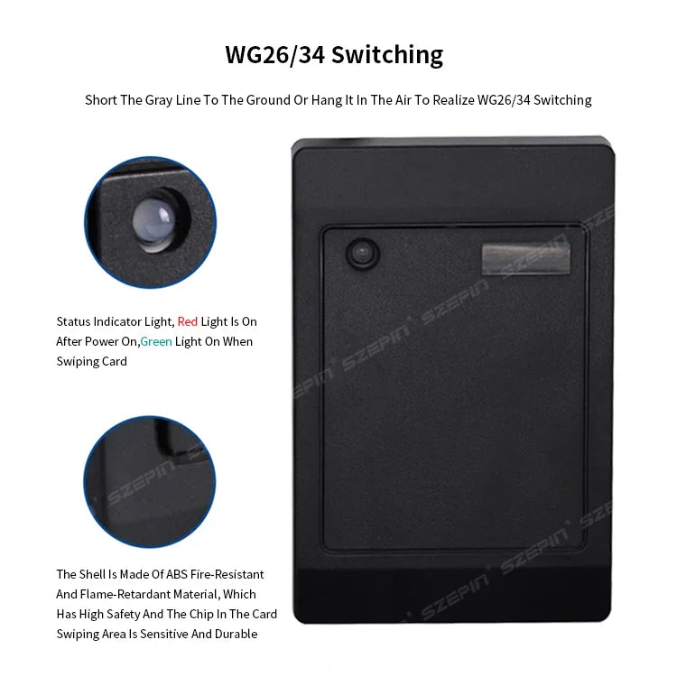 13.56MHZ Door Lock  Access Control Kit EM Card RFID Reader Nfc Access Control Card Reader