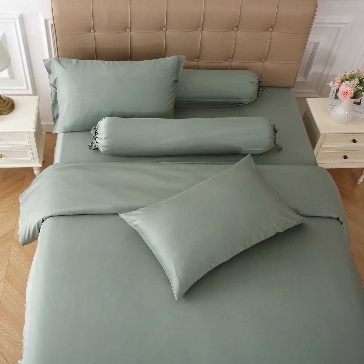 100% Organic Bamboo Duvet Cover Set Envelope Sateen Weave 400TC Oeko-Tex Certified