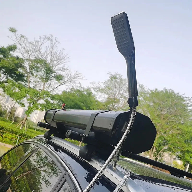 30L Car Roof Water tank Outside Camping Shower PVC Economical Car Solar Shower Road Shower