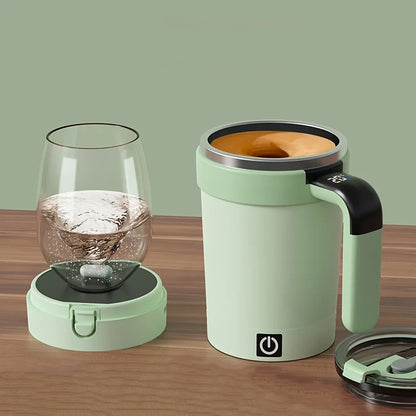 Brand New Automatic Stirring Cup with Temperature Display, Removable Base, DIY Combinable Automatic Stirring Cup with Lid