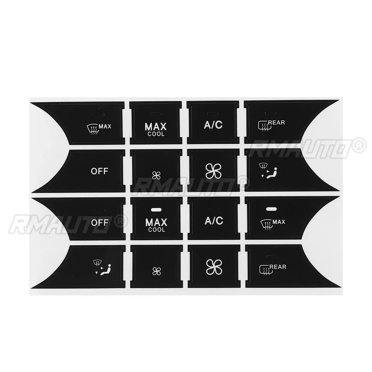 Car Steering Wheel A/C Door Lock Button Repair Sticker Decals Stickers for Benz GLK350 C Class CLS C218 W172 W204 W212 W218 W207