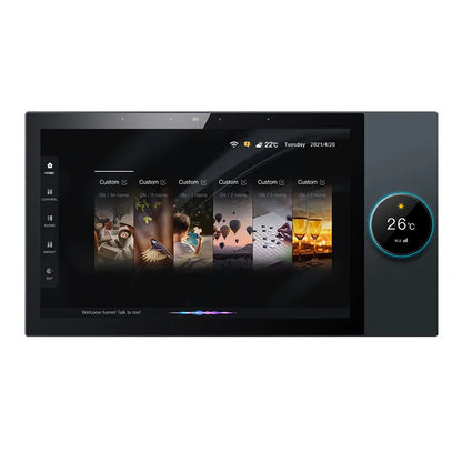 DUOMEI 10-Inch Tuya Smart Home Control System WiFi PC Glass Smart Central Control Screen Smart Switch Background Music Zigbee