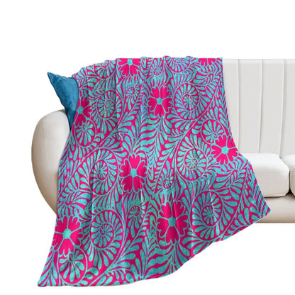 1MOQ Custom Print Sublimation Blankets Fiji Samoa Polynesian Tribal Winter Fleece Blanket Micro Plush Family Blanket for Kids