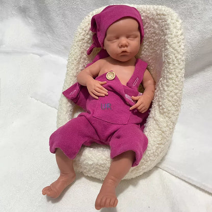 DIY Painted Silicone Reborn Baby Dolls 17" Open Mouth Newborn Dolls Washable Silicone Dolls As Artist Collection