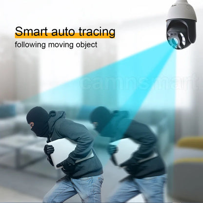 5MP Security IP Camera Onvif NVR E27 Light Bulb PTZ Video Surveillance Protection 256G System Smart Home Auto Tracking AI Human