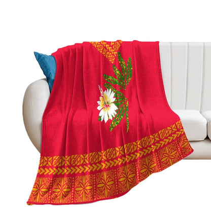 1MOQ Custom Print Sublimation Blankets Fiji Samoa Polynesian Tribal Winter Fleece Blanket Micro Plush Family Blanket for Kids