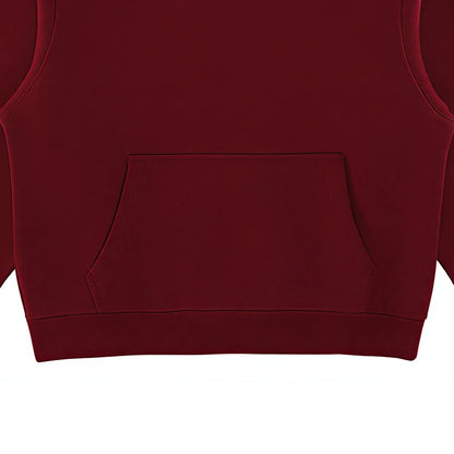 Double Button Closure Hood Drop Shoulder Cotton Blend Casual Top Quality Men's Custom Designer Oversized Hoodie