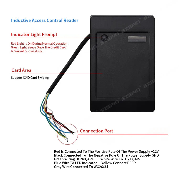 13.56MHZ Door Lock  Access Control Kit EM Card RFID Reader Nfc Access Control Card Reader