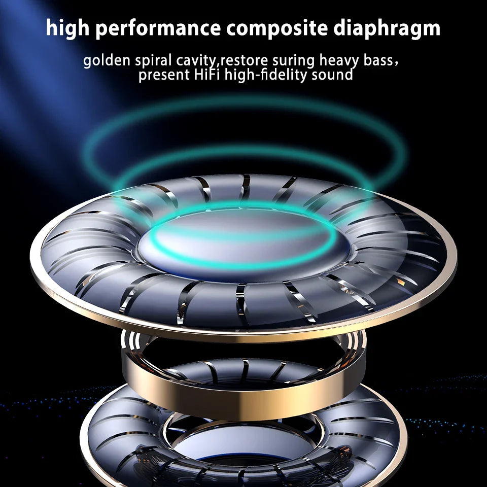 Dual Drivers Wired Earphone Four Core Dynamic HIFI Earphone Super Base Line Control With Mic Speaker Headsets for Huawei Xiaomi