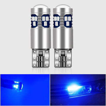 2x Car Signal Lamp T10 W5W Led Canbus Bulbs 18SMD 2014 Chips W5W 168 194 Car Interior Reading Light Wedge Side Lamps 12V
