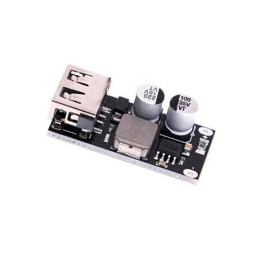 DC-DC Buck Module: 12V/24V to QC3.0 Fast Charge, Single USB Phone Charging Board