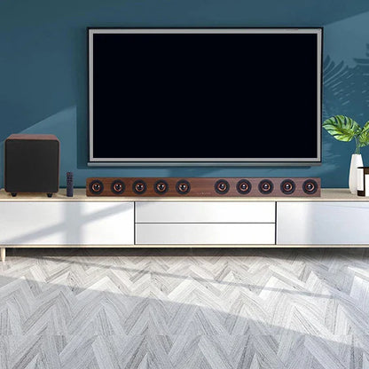 39.5-Inch TV Sound Bar with Subwoofer 2.1 Soundbar for TV Coaxial/Optical/Aux/USB/TF Card with EQ Adjustable Surround Sound