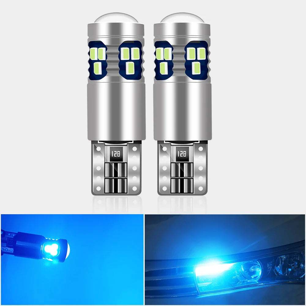 2x Car Signal Lamp T10 W5W Led Canbus Bulbs 18SMD 2014 Chips W5W 168 194 Car Interior Reading Light Wedge Side Lamps 12V