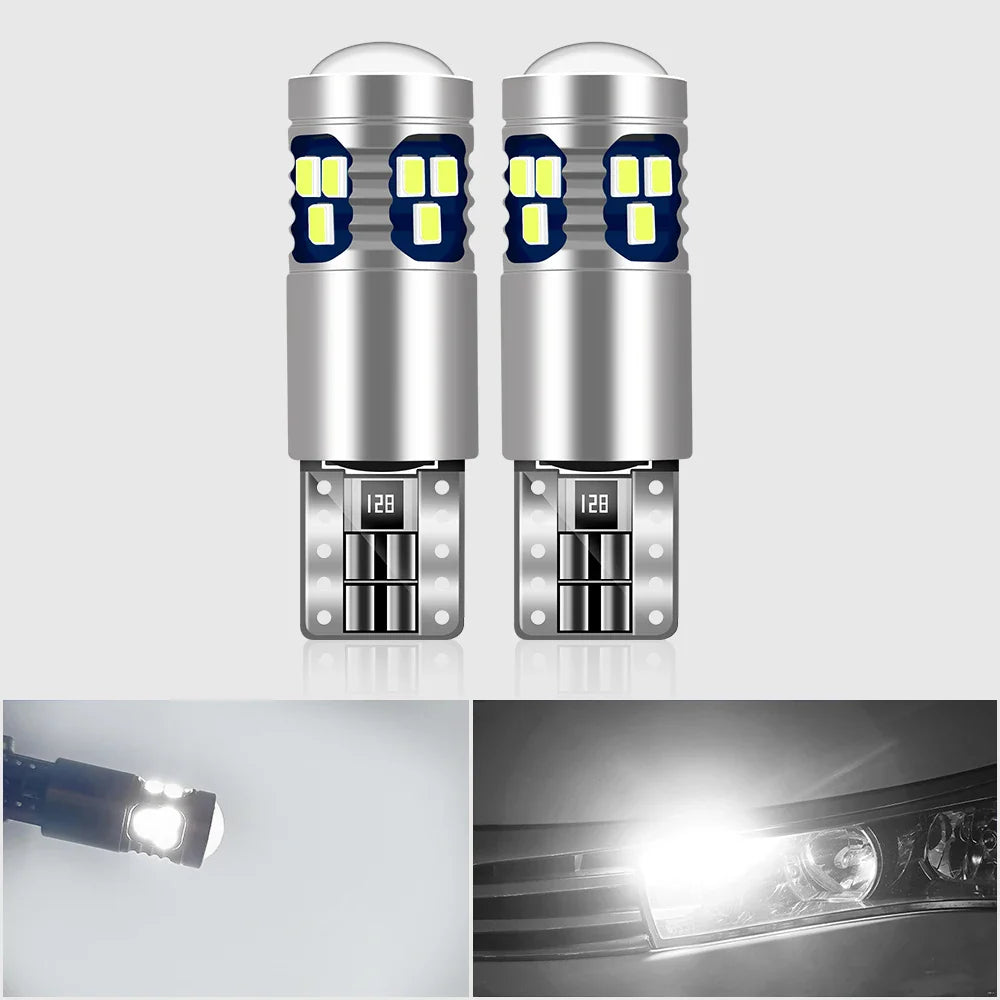2x Car Signal Lamp T10 W5W Led Canbus Bulbs 18SMD 2014 Chips W5W 168 194 Car Interior Reading Light Wedge Side Lamps 12V