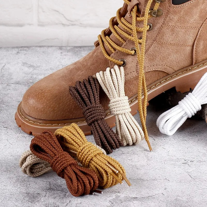 4mm Round Shoe Laces High Quality Round Shoelaces Boot Sneaker Shoestring Strong Braided Rope Shoelaces for Winter Shoes