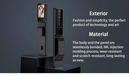 2025 New Tuya T31 Smart Door Lock 3D Face Recognition Real Time Video Built in HD Camera Tuya WIFI Smart Door Lock