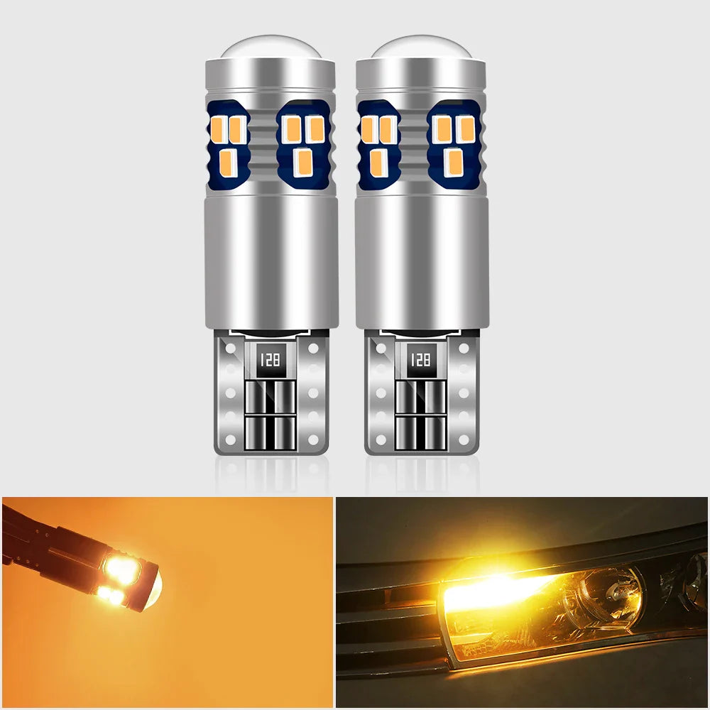 2x Car Signal Lamp T10 W5W Led Canbus Bulbs 18SMD 2014 Chips W5W 168 194 Car Interior Reading Light Wedge Side Lamps 12V