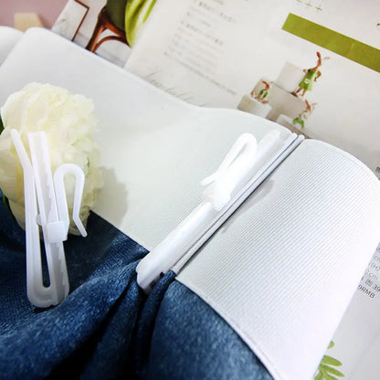 Adjustable Pinch Pleat Hook Depth Pinch Pleat Locking Curtain Tape Clip for Door Curtain Shower Curtain