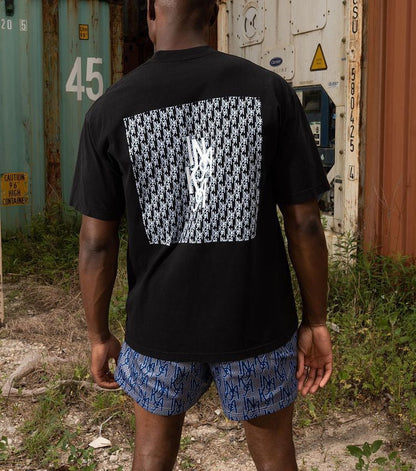 Blue LOGO GYM Mesh Shorts