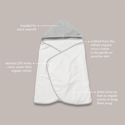 Cowshed Baby Body Wash & MORI Panda Hooded Towel Set