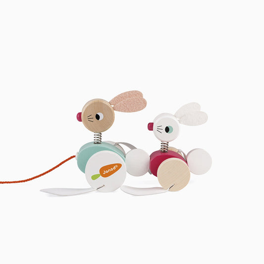 Janod Zigolos Pull-along - Rabbits