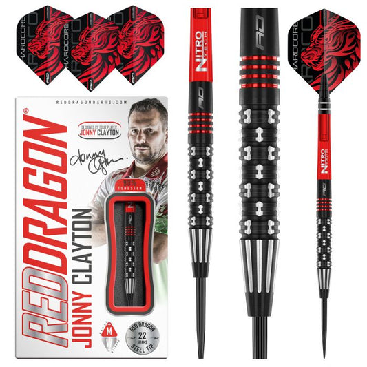 RED DRAGON - Jonny Clayton Premier League Darts - 90% Tungsten - 22g