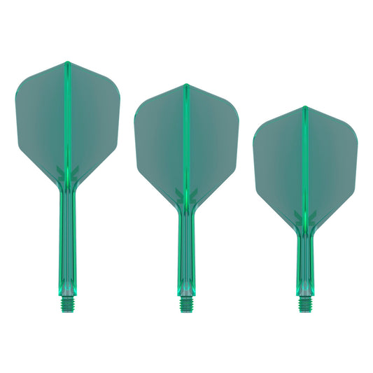 TARGET - K-FLEX All-In-One Moulded Flights NO6 Size - GREEN