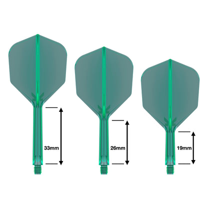 TARGET - K-FLEX All-In-One Moulded Flights NO6 Size - GREEN