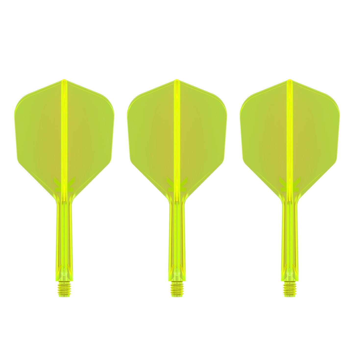 TARGET - K-FLEX All-In-One Moulded Flights NO6 Size - Neon Yellow