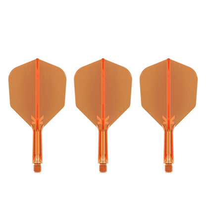 TARGET - K-FLEX All-In-One Moulded Flights NO6 Size - Neon Orange