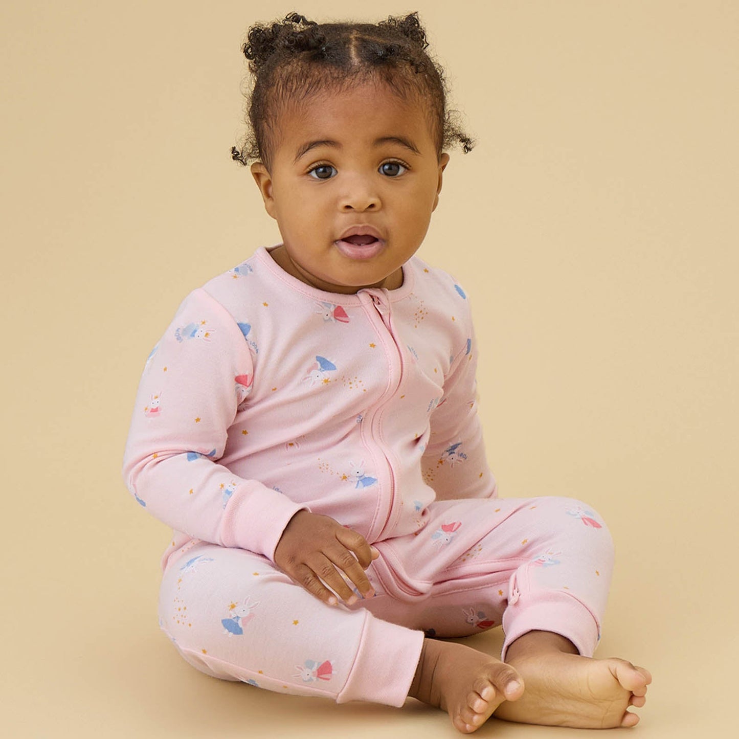 Enchanted Bunnies Clever Zip Sleepsuit