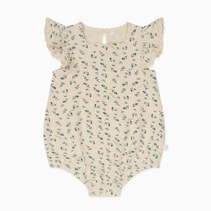 Floral Frilled Ribbed Bloomer