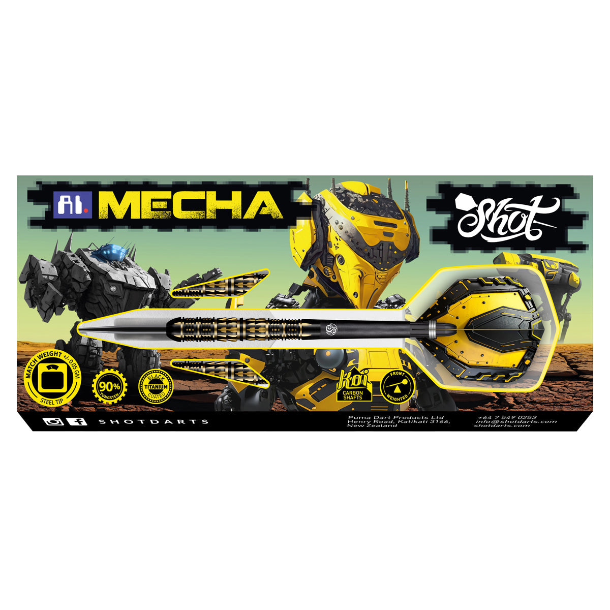 SHOT - AI MECHA Dart Set - 90% Tungsten - 23g