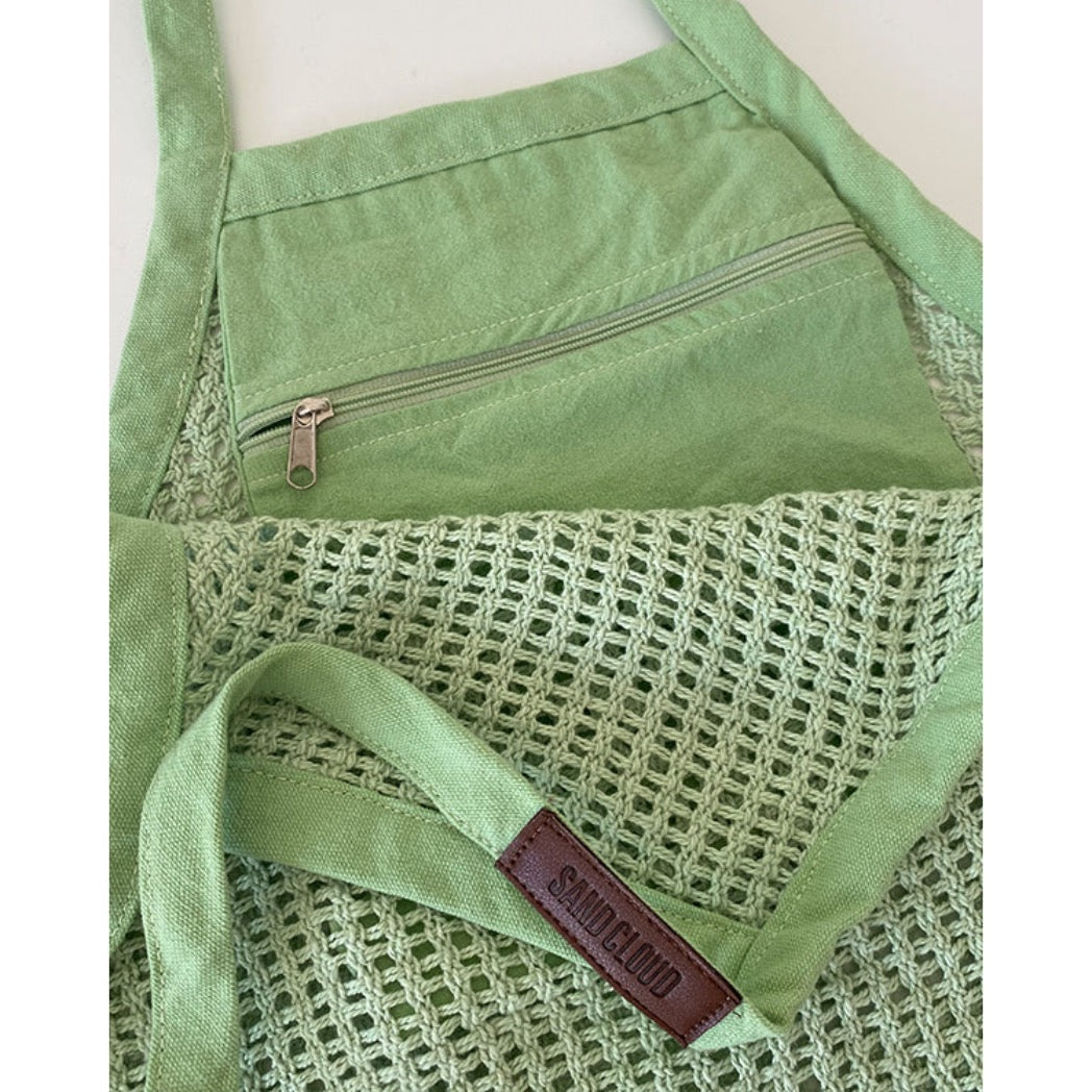 SAND CLOUD -  NET MARKET BAGS | SAGE