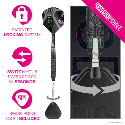 TARGET x STAR WARS - 23g - Tie Fighter - Steel Tip Swiss Point - 90% Tungsten Darts