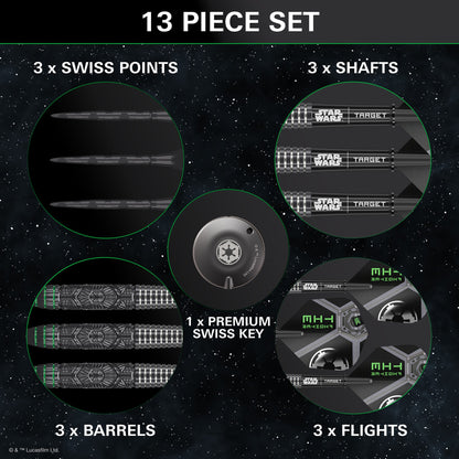 TARGET x STAR WARS - 25g - Tie Fighter - Steel Tip Swiss Point - 90% Tungsten Darts