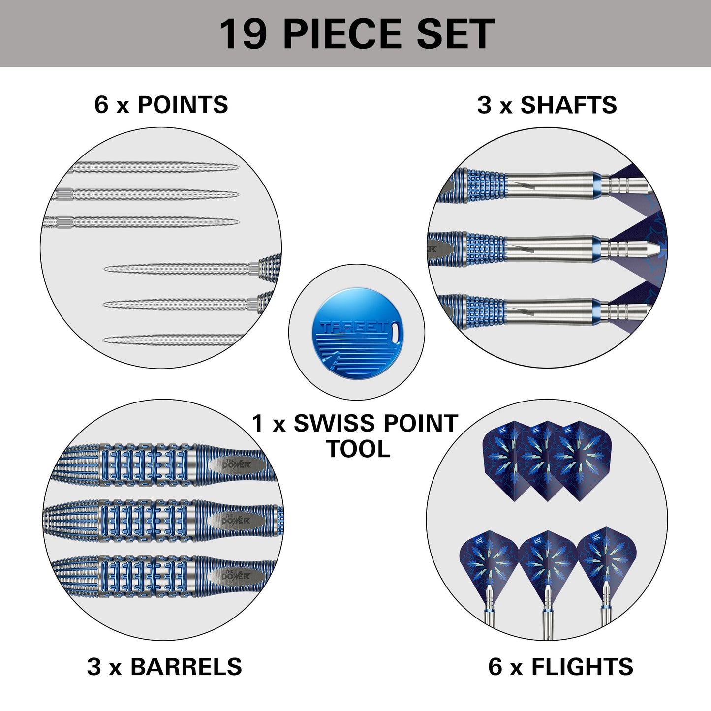 TARGET - 24g - Phil Taylor GX2 - Steel Tip Swiss Point - 95% Tungsten Darts