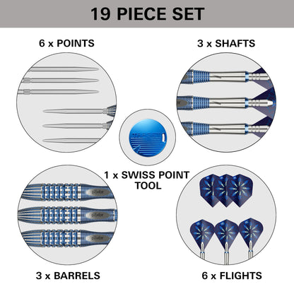 TARGET - 24g - Phil Taylor GX2 - Steel Tip Swiss Point - 95% Tungsten Darts