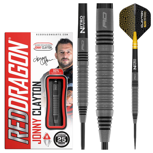 RED DRAGON - Johnny Clayton Oxide Edition Darts - 90% Tungsten - 25g