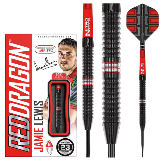 RED DRAGON - Jamie Lewis Special Edition Darts - 90% Tungsten - 23g