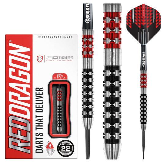 RED DRAGON - Crossfire Darts - 90% Tungsten - 22g