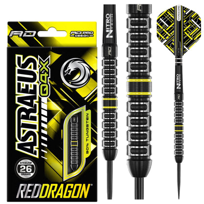 RED DRAGON - Astraeus Q4X Parallel Darts - 90% Tungsten - 26g