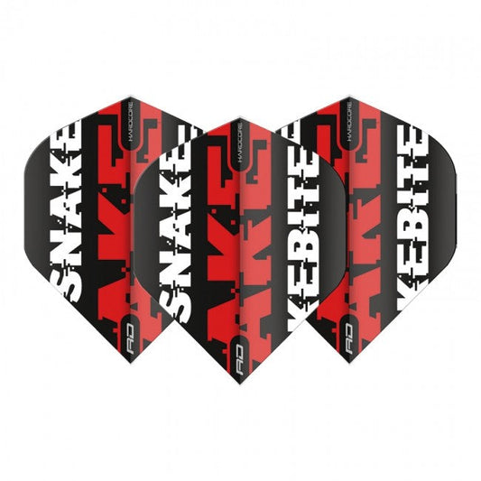 Red Dragon Peter Wright Snakebite Text Flights - Red